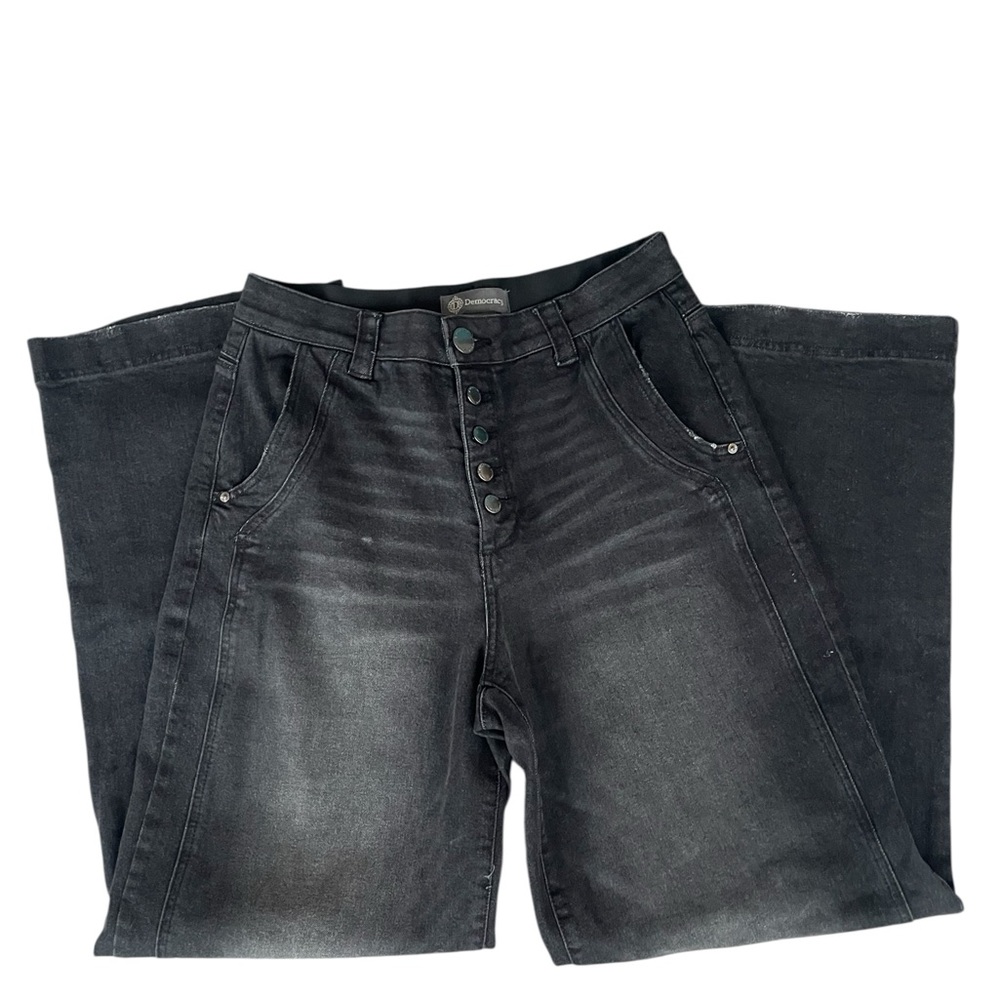 Democracy Charcoal Flare Jeans Ab Technology Size 12
